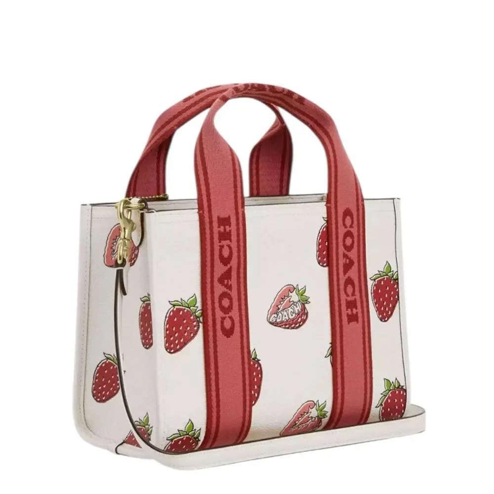Coach Smith Tote Bag 24 With Strawberry Print Crossbody Bag Purse